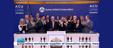 Acme United Corporation Rings the Closing Bell on Wall Street