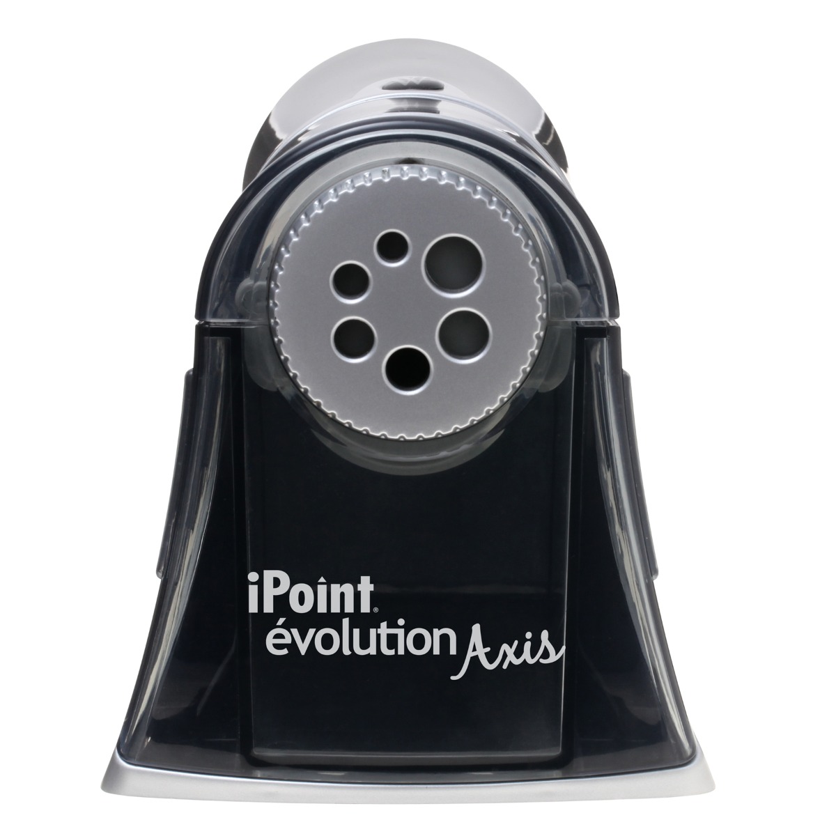 Westcott Electric iPoint Evolution Axis Heavy Duty Pencil Sharpener, Black and Silver (15509)