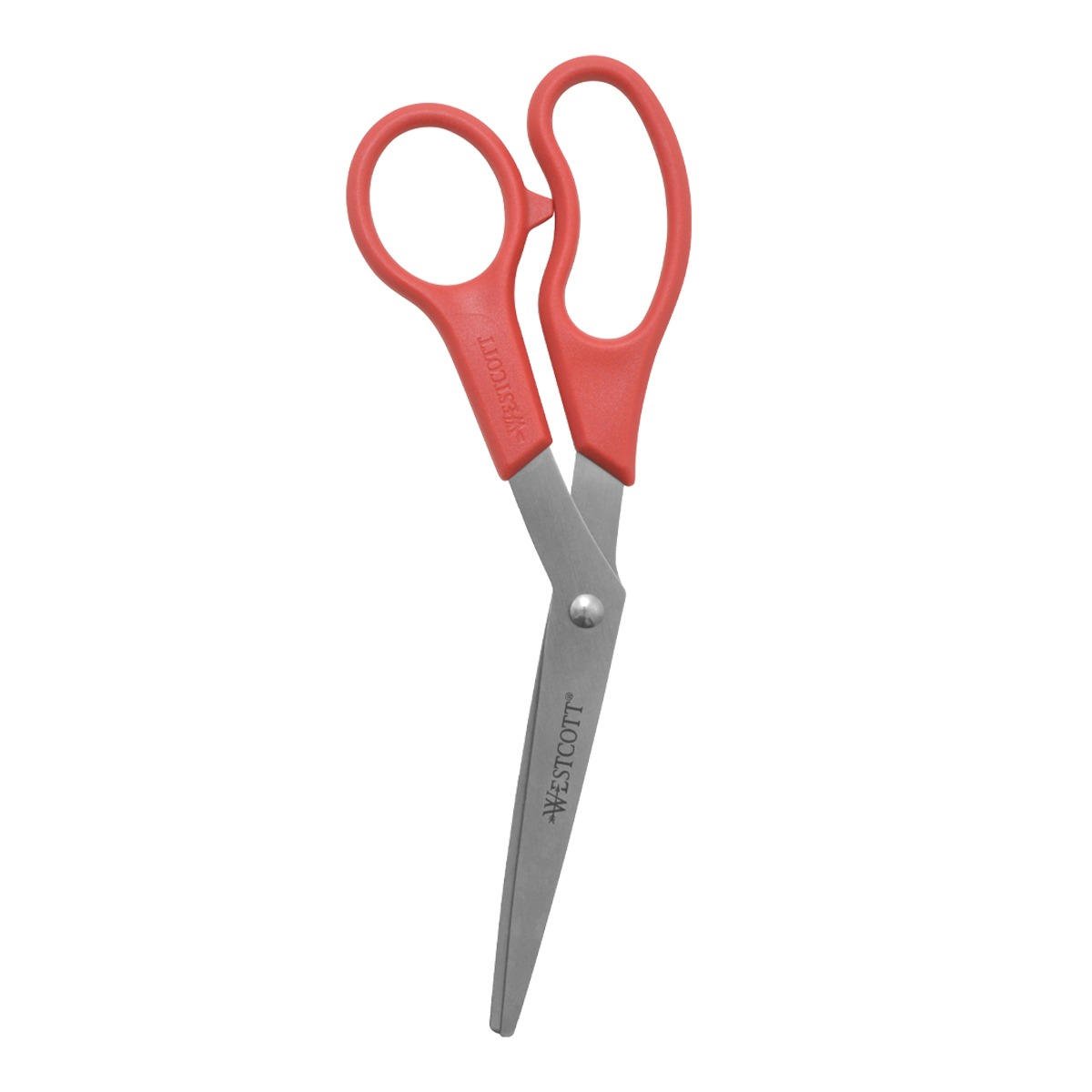 Westcott 8" Bent All Purpose Value Scissors, Red (10703)