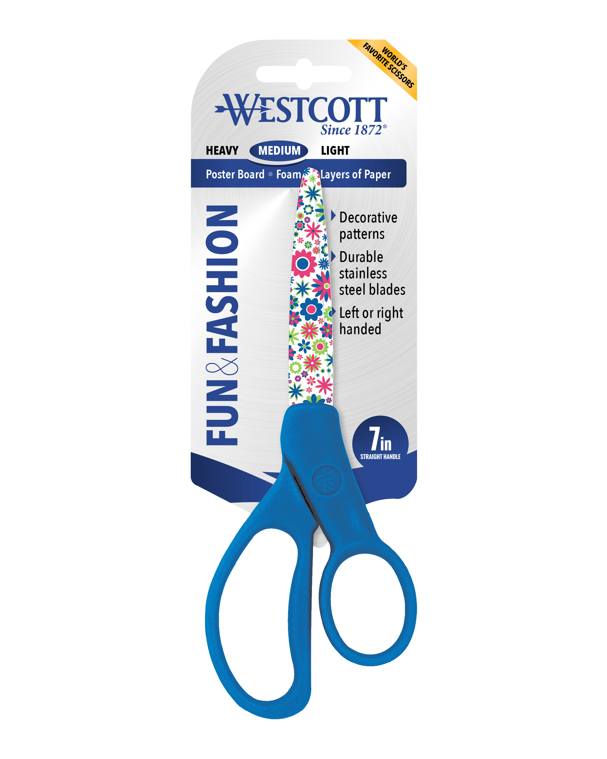 Westcott 7" Fun and Fashionable Student Scissors (16401)