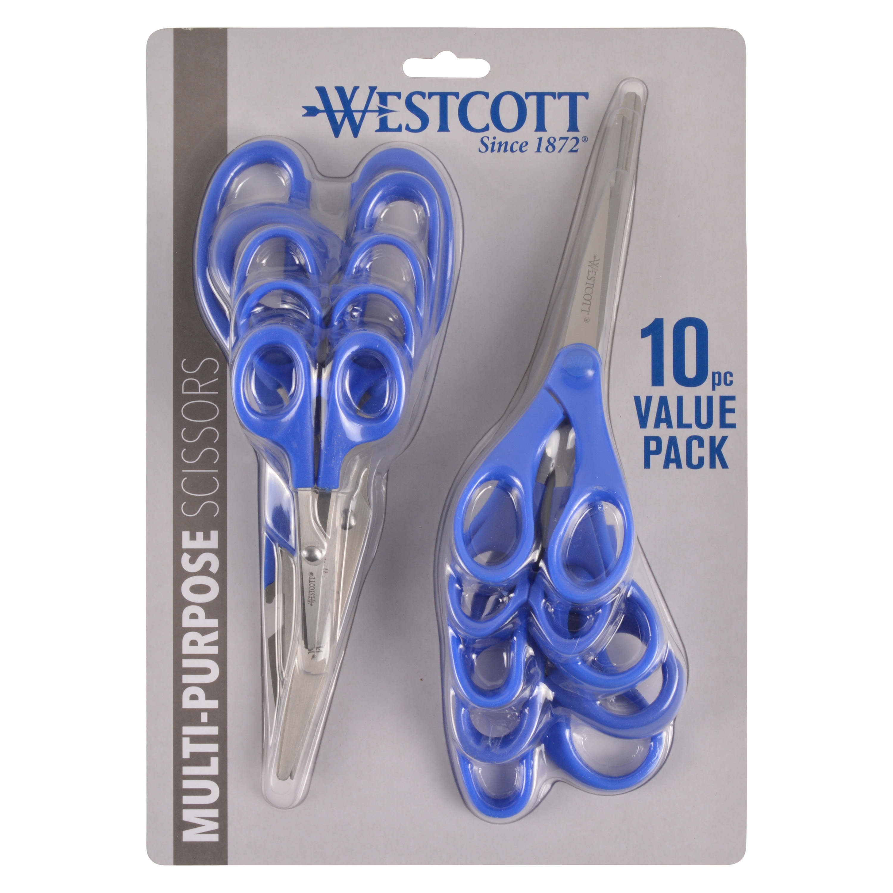 Westcott 10 piece Multi-Purpose Value Pack Sewing Scissors (17021)