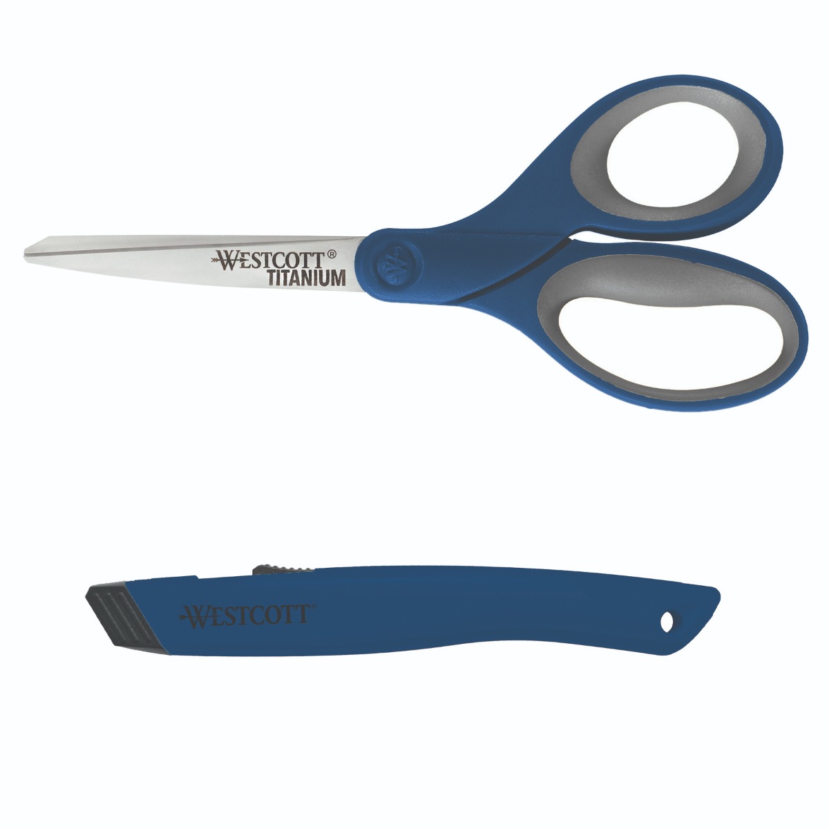 Westcott All Purpose Preferred Scissors, 7, Stainless Steel, for Craft,  Blue, 1-Count