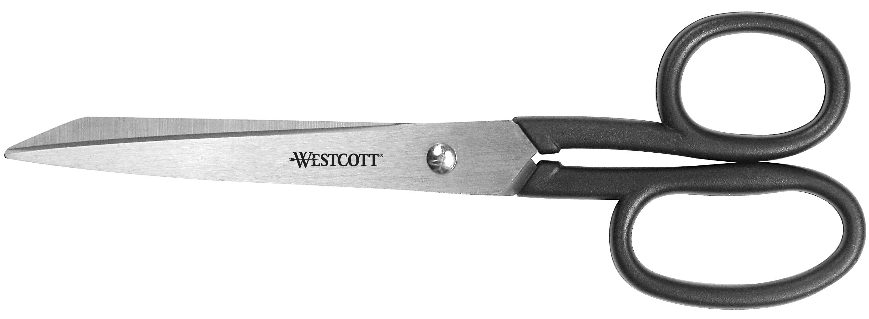 Westcott All Purpose Kleencut Stainless Steel Scissors, 8", Black (19018)