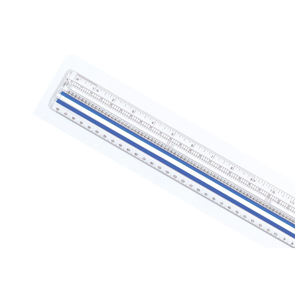 Jot Clear Plastic Magnifying Rulers, 12 in.