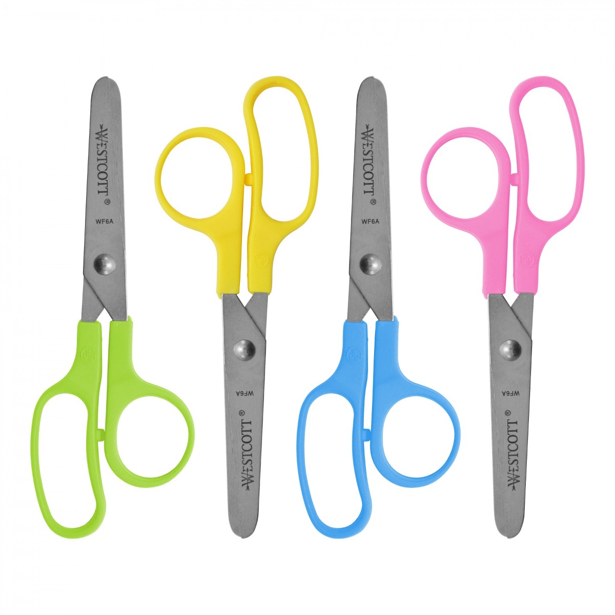 Westcott Kleencut Kids Scissors, Blunt, 5, Assorted Colors (42516)