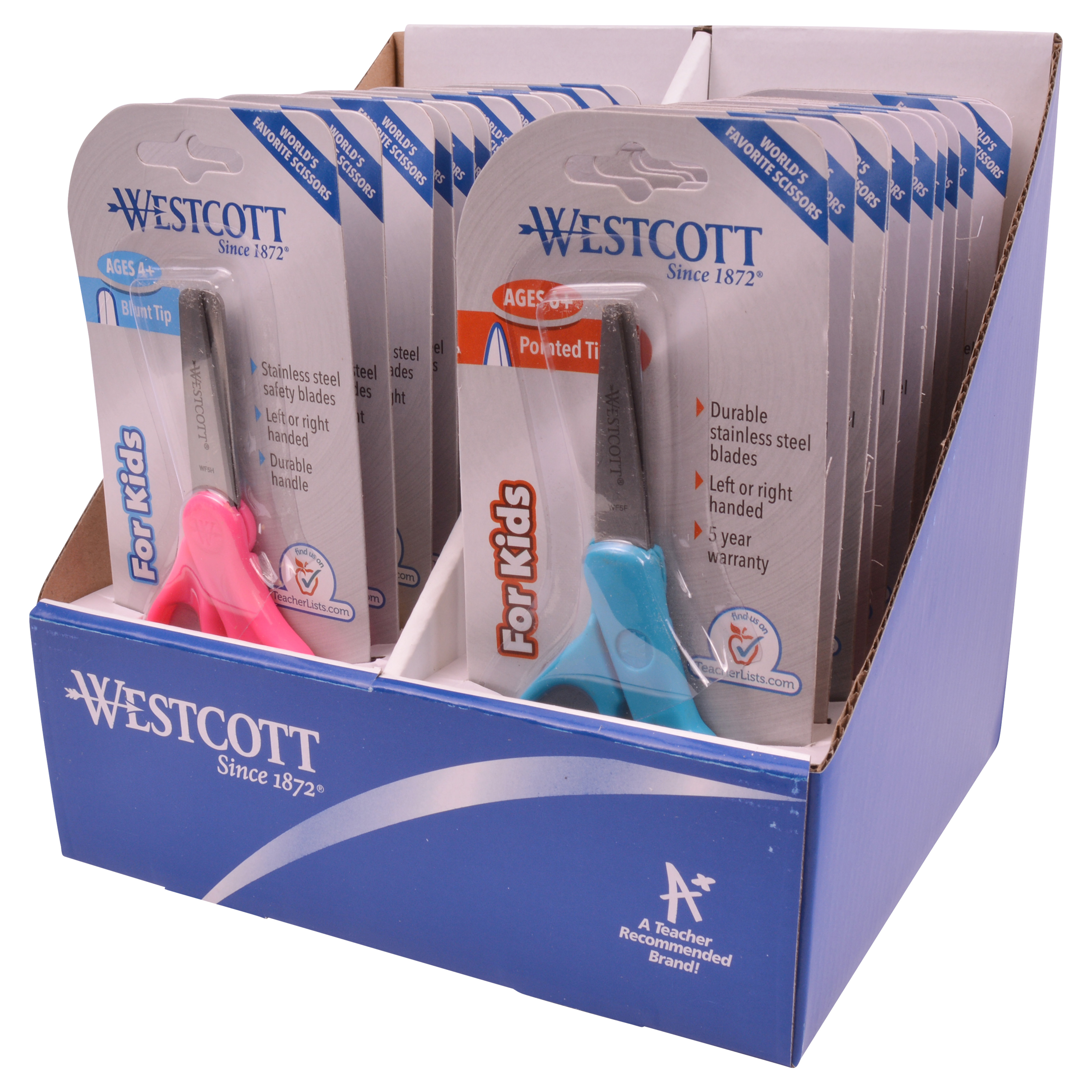 Westcott Kids Value Scissors, 24-Piece Display (66217)