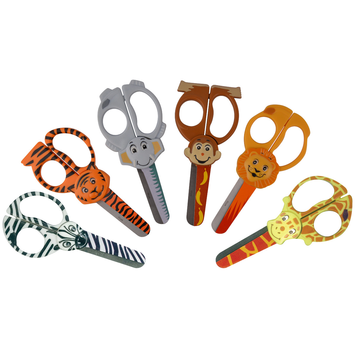 Westcott Wild Ones!™ 5" Kids Scissors, Blunt, Assorted Animal Designs (67676-PARENT)