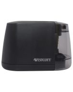 Westcott iPoint Duo™ Dual-Powered Battery/Electric Pencil Sharpener, Black (17812)
