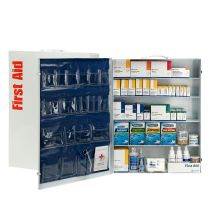 200 Person 5 Shelf First Aid Industrial Metal Cabinet with Pocket Liner