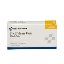  2"x2" Sterile Gauze Pads, 6 Per Box
