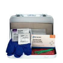 21 Piece Blood borne Pathogen Spill Clean-Up Kit in Weatherproof Steel Case