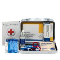 10 Person Vehicle First Aid Kit, Weatherproof Steel Case