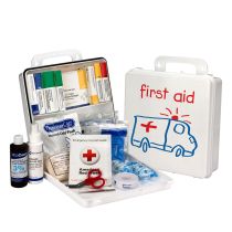 Pediatric 25 Person First Aid Kit, Plastic Case