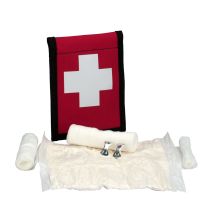 Climber's Blood stopper First Aid Kit, Fabric Pouch 