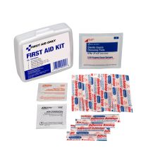 Personal First Aid Kit, 13 Piece, Plastic Case