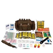First Aid 3 Day Survival Kit with Emergency Food and Water, Tan (73 Piece Kit) 