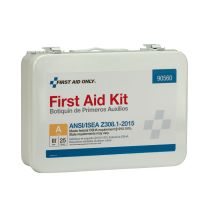 25 Person Bulk Metal First Aid Kit, ANSI Compliant