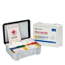 25 Person Unitized Metal First Aid Kit, ANSI Compliant