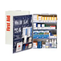 4 Shelf First Aid Cabinet with Medications, ANSI Compliant