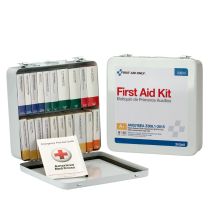 50 Person Unitized Metal First Aid Kit, ANSI Compliant