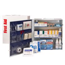 100 Person ANSI A 3 Shelf First Aid Cabinet, ANSI 2021 Compliant