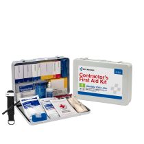 50 Person ANSI B Contractor Metal First Aid Kit, ANSI 2021 Compliant