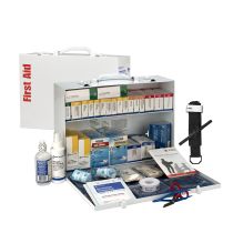 75 Person ANSI B 2 Shelf First Aid Cabinet, ANSI 2021 Compliant