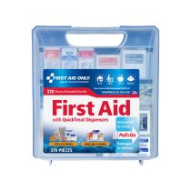 QuickTreat Dispenser Plastic First Aid Kit, 370 pieces