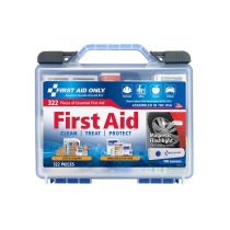 Clear Cover Intermediate First Aid Kit, 322 pieces with Safety Lite