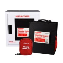 Bleeding Control Cabinet with Multiple Victim Tote for California Regulation AB2260, with Alarm