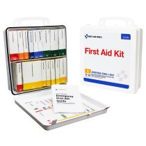 50 Person Transportation Unitized Plastic First Aid Kit, ANSI A