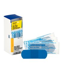  SmartCompliance Refill 1"x3" Blue Metal Detectable Bandages, 25 Per Box