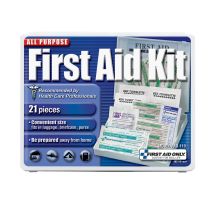 Travel First Aid Kit, 21 Piece, Plastic Case