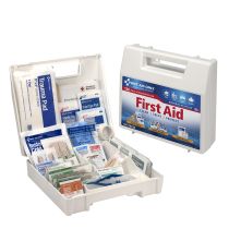 First Aid Kit, 130 Piece, Plastic Case