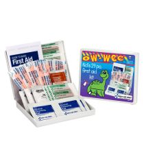 Kids First Aid Kit, 28 Piece, Plastic Case