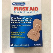 Heavy Woven XL Fingertip Bandages 25 Per Box