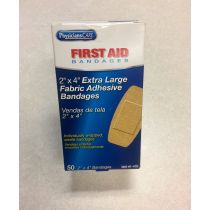 2" x 4"  X-Large Fabric Bandages 50 Per Box  