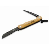 Camillus 7.5" Folding with Marlin Spike Knife, Bamboo Handle