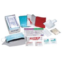 BBP Spill Clean Up Kit, Bodily Fluid Clean Up Pack, 16 pc - Disposable Tray