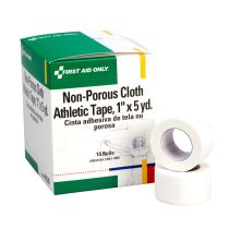 1"x5 yd. Cloth Athletic First Aid Tape, 10 Per Box