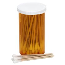 Cotton Tipped Applicators, 3" Wood Shaft, Vial of 100