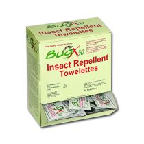 BugX30 Insect Repellent Wipes DEET, 50 Per Box