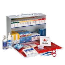 2 Shelf First Aid Cabinet with Medications, ANSI Compliant