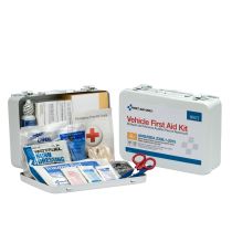 25 Person Vehicle First Aid Kit, Metal Weatherproof Case, ANSI Compliant