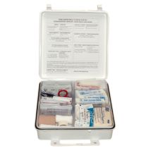 50 Person First Aid Kit, Weatherproof Plastic Case