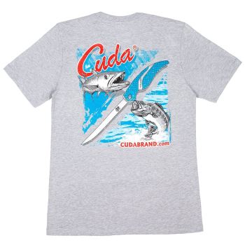 Cuda Branded T-shirt, Ash Grey - Large