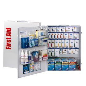 150 Person XL Metal SmartCompliance Food Service First Aid Cabinet with Medications 