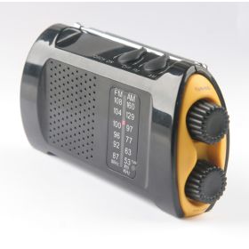 Handheld Portable Crank Radio with Flashlight