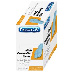Nitrile Exam Gloves, Large, Clear - Pack of 10 