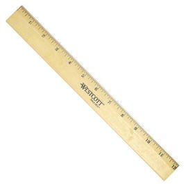 Vintage Westcott Ruler. Wooden Two-Sided Metal Edge Ruler, Drafting &  Measuring School Teacher Decor, Home Office Stationery - Yahoo Shopping